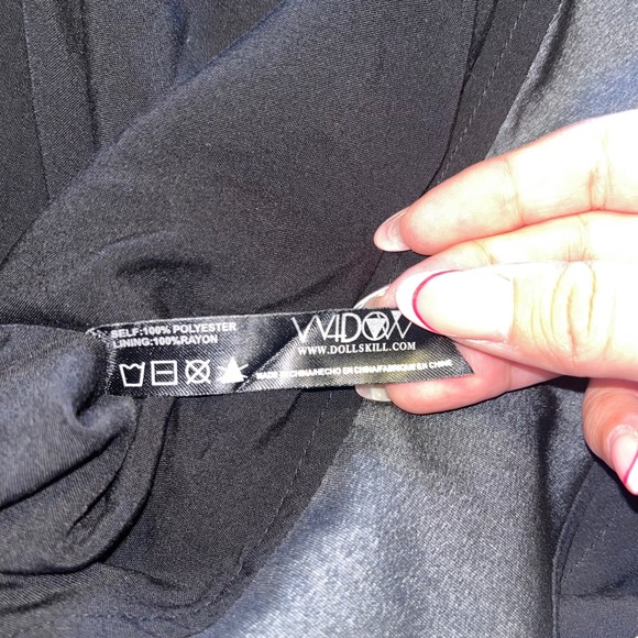 Widow Dolls Kill Thorn And Thistle Wrap Mini Dress Short Sleeve Fairy Sz Small - Picture 7 of 9